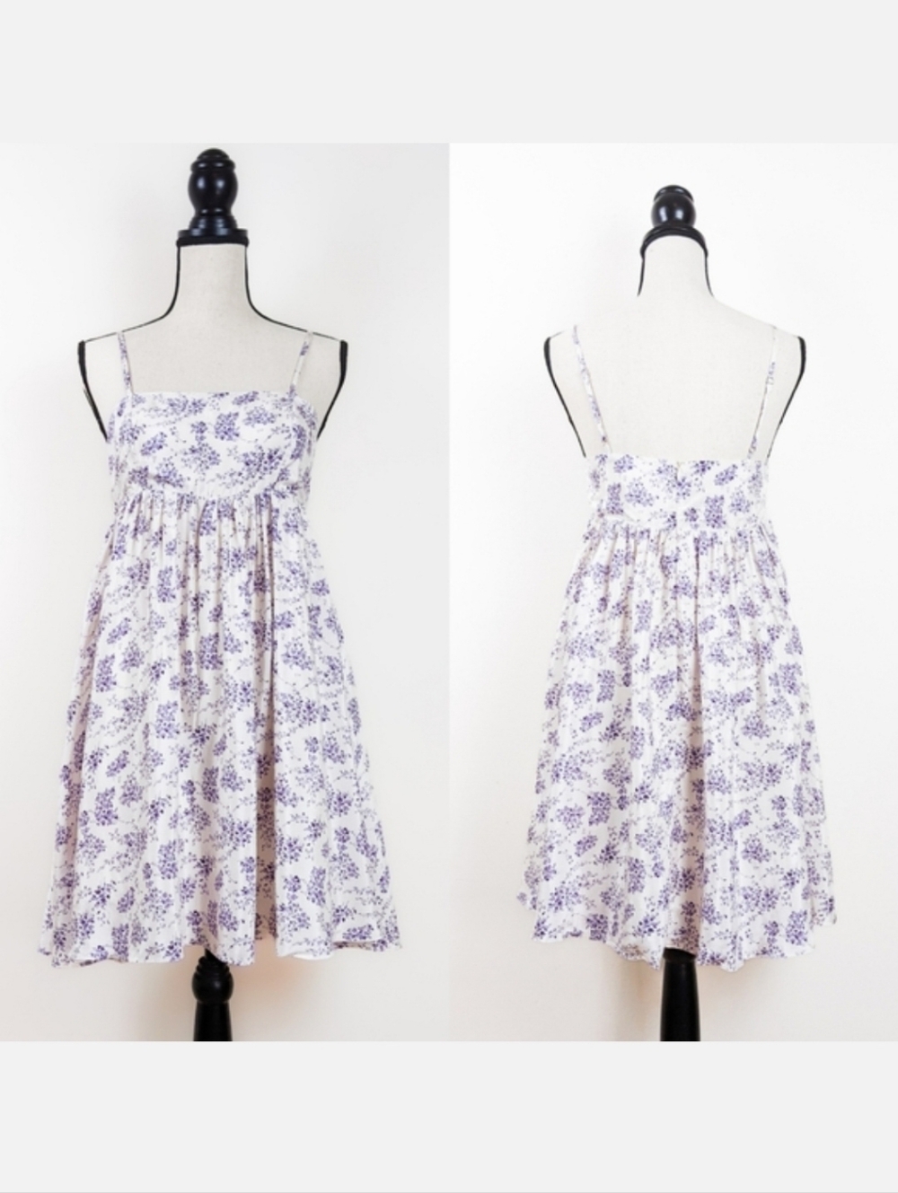 NWT Storia Purple & White Floral Mini Dress